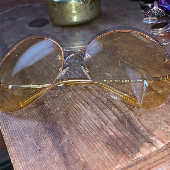 Armani Accessories Armani Yellow Lense Sunglasses